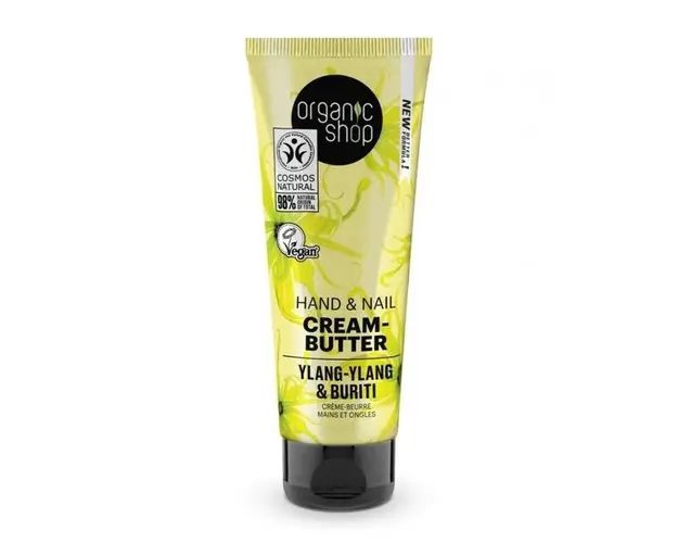 Crema-Unt de Maini si Unghii cu Ylang-Ylang &amp; Buriti Organic Shop, 75 ml