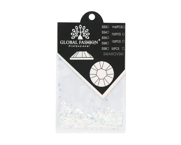 Decor pentru unghii, Swarovski, Romburi 3D, Global Fashion