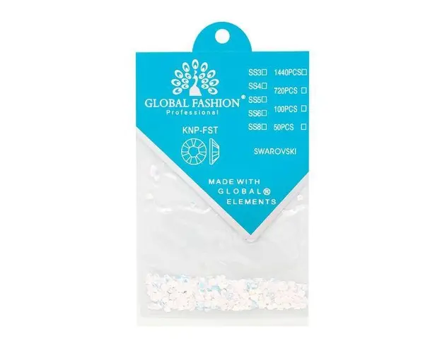 Cristale unghii Swarovski Global Fashion Diamond - White/Blue