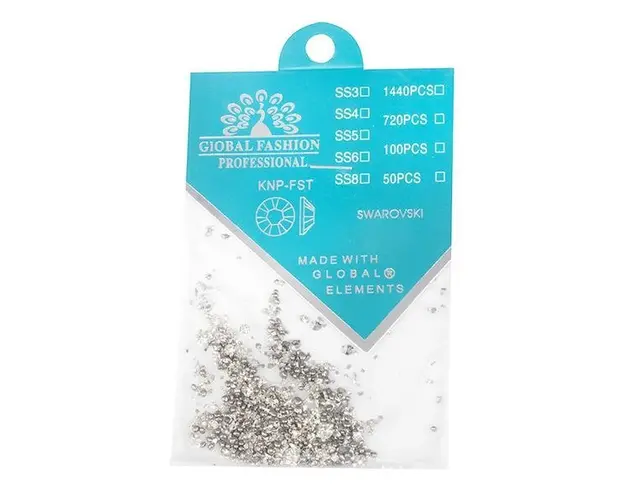 Cristale unghii Swarovski Global Fashion - Silver