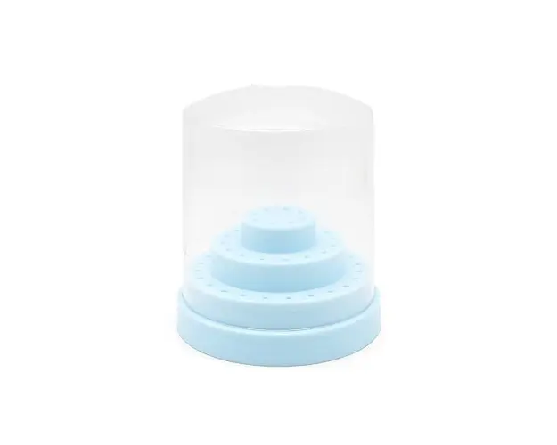 Cutie depozitare capat de freza, Global Fashion, 48 locuri, Albastru