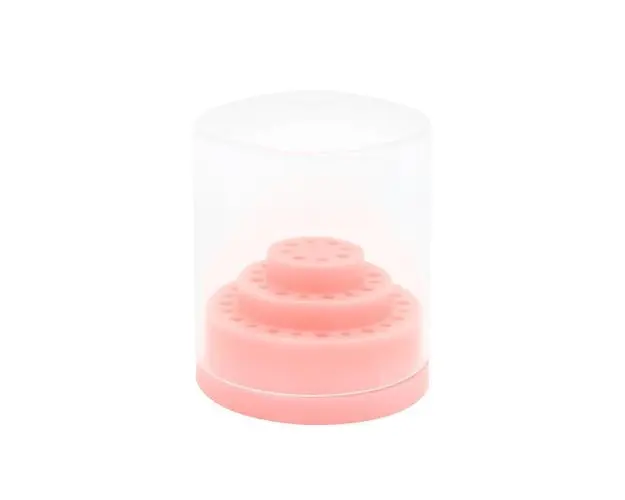 Cutie depozitare capat de freza, Global Fashion, 48 sectiuni, Roz