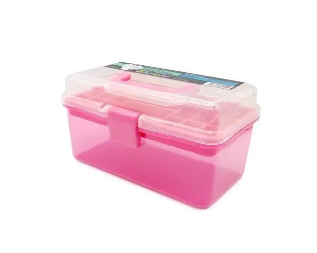 Cutie din plastic, Global Fashion, Roz, 19x13x10.5 cm