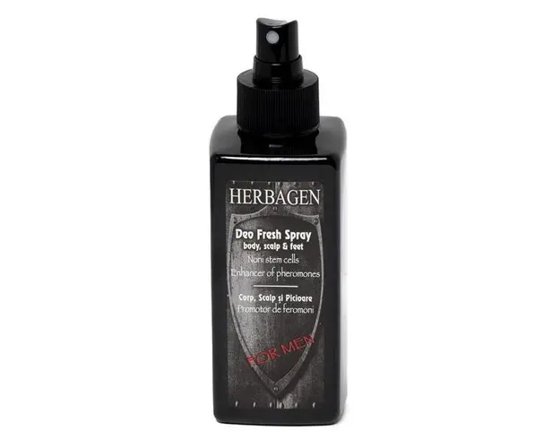 Deo Fresh Spray pentru Corp, Scalp si Picioare pentru Barbati Herbagen, 200 ml