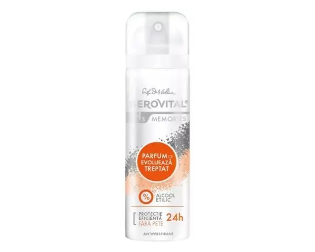 Deodorant Antiperspirant Memories Gerovital H3 Classic, 150 ml