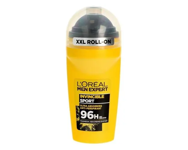 Deodorant Antiperspirant Roll-On pentru Barbati - L'Oreal Paris Men Expert Invincible Sport 96H, 50 ml