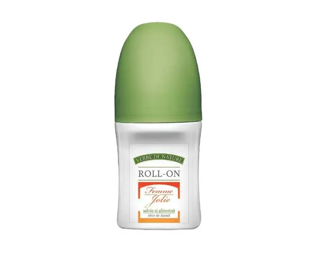 Deodorant Roll-On cu Salvie si Glicerina Verre de Nature Femme Jolie Manicos, 50ml