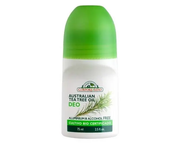 Deodorant Roll-on Racoritor cu Ulei Esential Australian de Tea Tree Corpore Sano, 75 ml