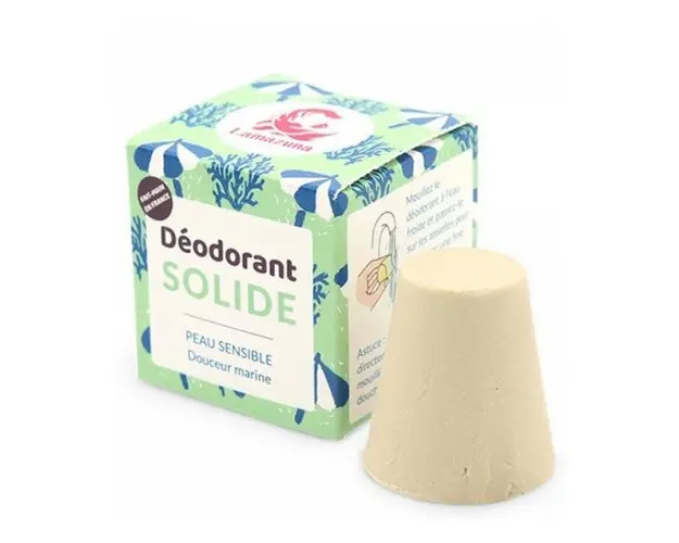 Deodorant Solid Marin pentru Piele Sensibila Zero Waste Lamazuna, 30 g