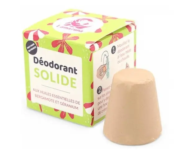 Deodorant Solid pentru Piele Normala Bergamota Zero Waste Lamazuna, 30 g