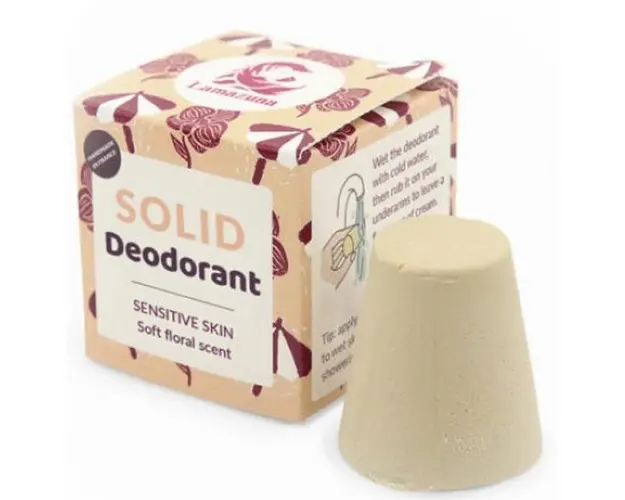 Deodorant Solid pentru Piele Sensibila Floral Zero Waste Lamazuna, 30 g