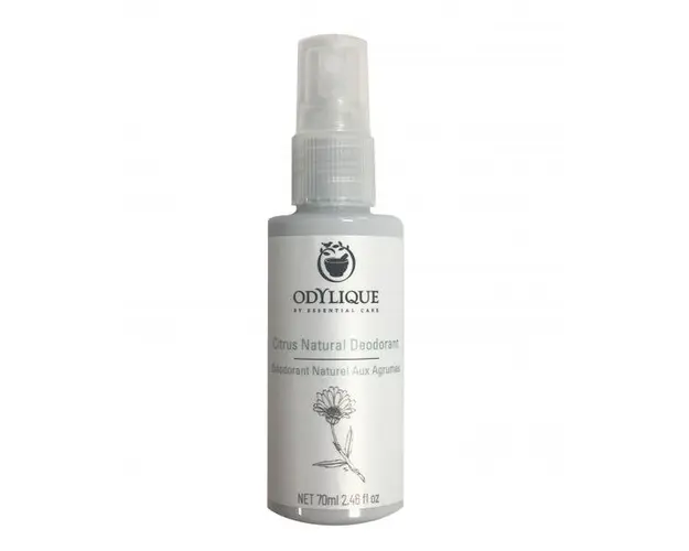 Deodorant Spray Citrus 100% Natural Odylique by Essential Care, 70ml