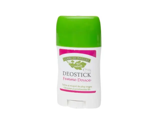 Deodorant Stick cu Salvie si Plop Negru Verre de Nature Femme Douce Manicos, 50g