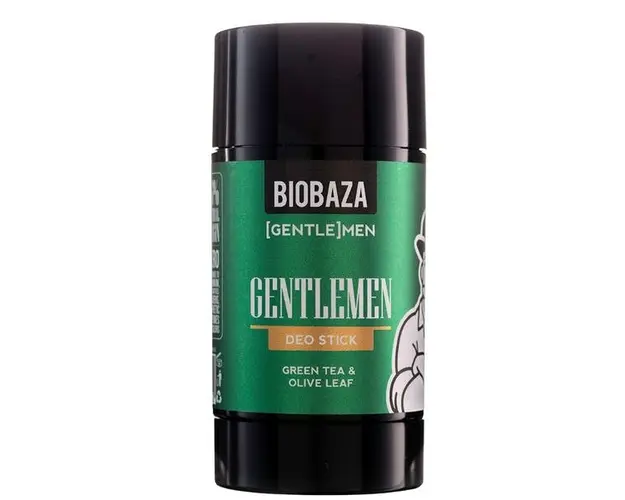 Deodorant Stick Natural pentru Barbati, cu Extract de Ceai Verde - Biobaza Gentlemen Deo Stick Gentlemen, 50 ml