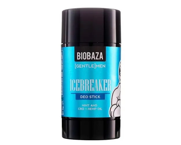 Deodorant Stick Natural pentru Barbati, cu Ulei de Pin si Menta - Biobaza Gentlemen Deo Stick Icebreaker, 50 ml