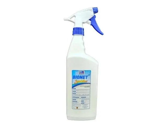Dezinfectant pentru suprafete Bionet SP Sanidor 1 litru - spray