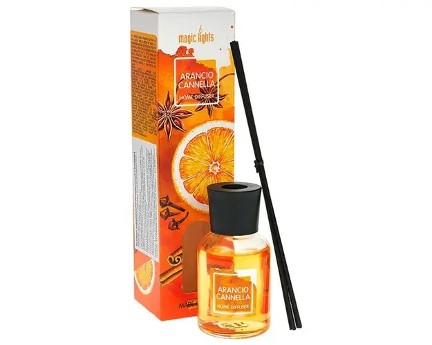 Difuzor Ambiental cu Parfum de Portocala si Scortisoara 19264 - Arancio Cannella Home Diffuser, Magic Lights, 50 ml