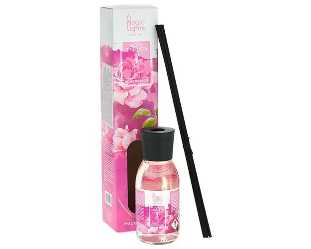 Difuzor Ambiental cu Parfum de Trandafir Picant 19236 - Rosa Speziata Home Diffuser, Magic Lights, 125 ml