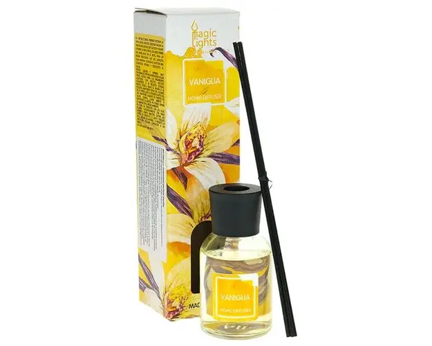 Difuzor Ambiental cu Parfum de Vanilie 19260 - Vaniglia Home Diffuser, Magic Lights, 50 ml