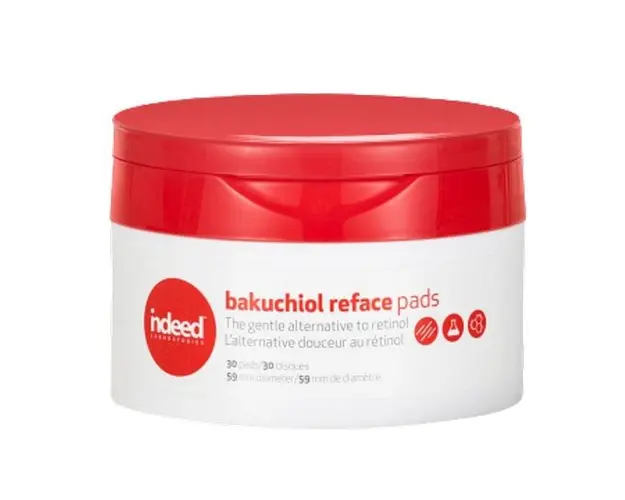 Dischete Anti-Aging cu Niacinamida si Bakuchinol Reface Pads Indeed Labs, 30 buc