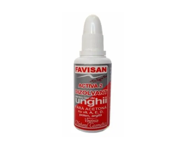 Dizolvant fara Acetona pentru Lac de Unghii Faviclear FVS2 Favisan, 30ml