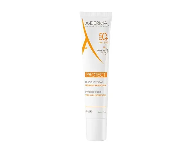 Emoliant spray pentru protectie solara cu SPF 50+ A-Derma Protect, A-Derma, 40 ml