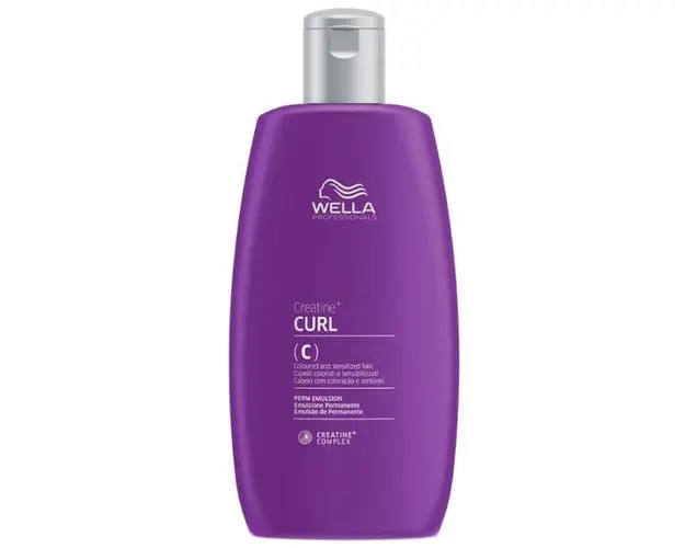 Emulsie de Permanent pentru Par Vopsit si Sensibil - Wella Professionals Creatine+ Curl (C) Perm Emulsion for Coloured and Sensitized Hair, 250ml