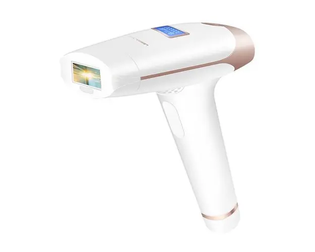 Epilator IPL Lescolton T009I, Senzor Skin, utilizare cu sau fara fir, 300.000 impulsuri, Rejuvenare, Curatare acnee, Alb