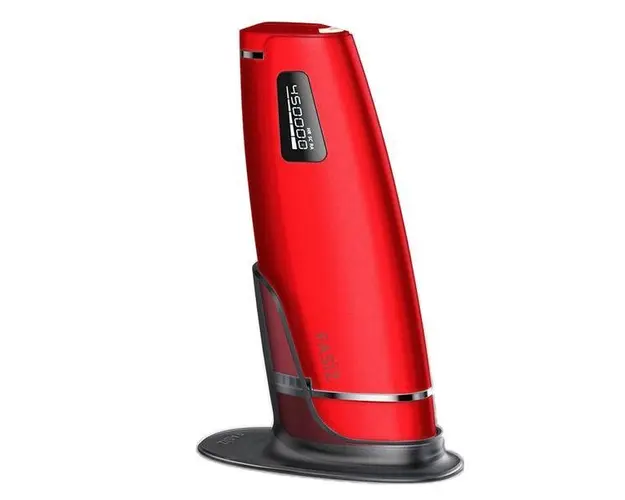 Epilator Laser Fasiz, Senzor Skin 600.000 impusuri Indepartarea parului, Rejuvenarea pielii, Curatarea acneei FZ606 Red