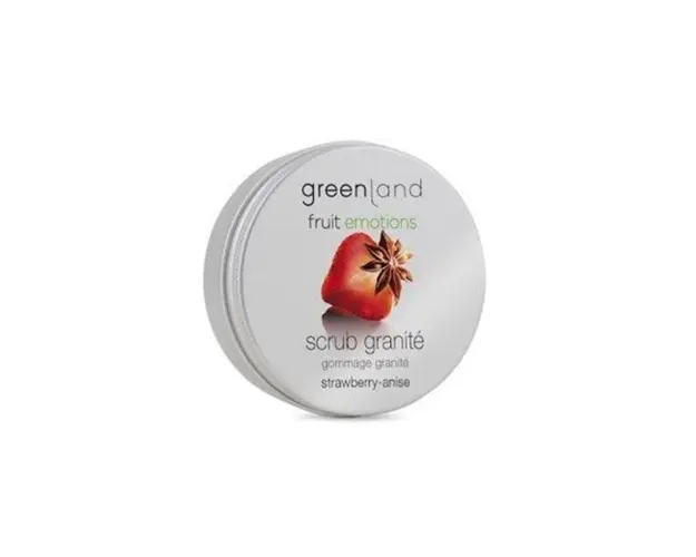 Exfoliant corp granita, cu capsuni si anason, Greenland, 200 ml