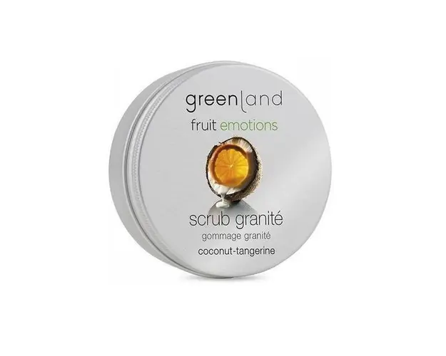 Exfoliant corporal granita, cu cocos si mandarine, Greenland, 200 ml