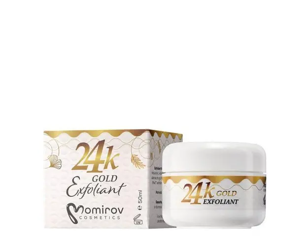 Exfoliant Facial cu Aur24K, Momirov Cosmetics, 50ml