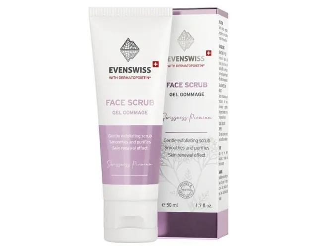 Exfoliant pentru Fata - Gel Gommage Evenswiss, 50 ml