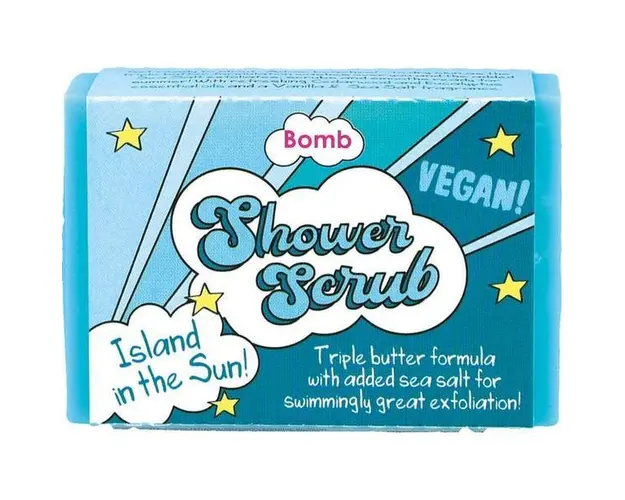 Exfoliant solid de dus Island in The Sun, Bomb Cosmetics, 200 g