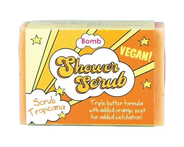 Exfoliant solid de dus Scrub Tropicana, Bomb Cosmetics, 200 g