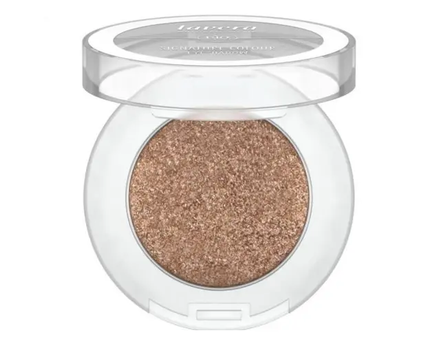 Fard de Pleoape Bio - Lavera Signature Colour Eyeshadow, nuanta Space Gold 08, 2 g