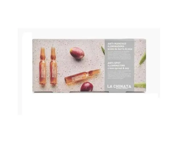 Fiole anti-pete pigmenatare, cu muguri de nasturel, soia si extract de maslin, La Chinata, fiole 10x20ml