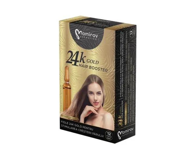 Fiole Hair Booster 24k pentru stimularea cresterii parului, 120 ml