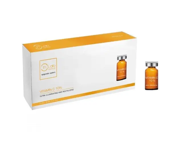 Fiole Sterile Vitamina C 10% Inlab Medical, INLABMED023, cutie 5 x 5 ml