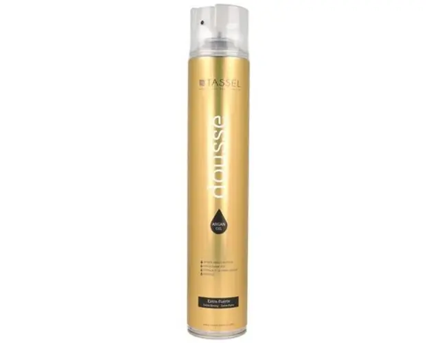 Fixativ de par, extra puternic Dousse Tassel, cu ulei de argan, 750 ml