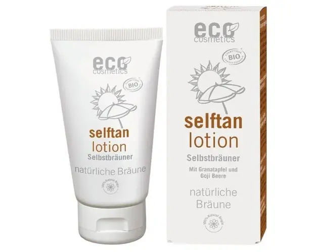 Fluid Autobronzant Bio pentru Fata si Corp cu Rodie si Extract de Goji Eco Cosmetics, 75 ml