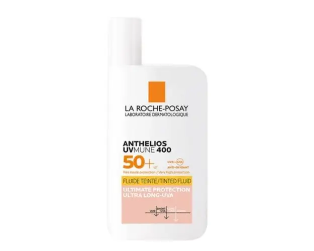 Fluid colorat cu protectie solara SPF 50+ pentru fata Anthelios UVmune 400, La Roche-Posay, 50 ml 