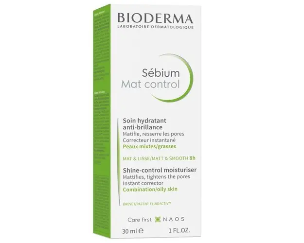 Fluid hidratant matifiant Sebium Mat Control, Bioderma, 30 ml