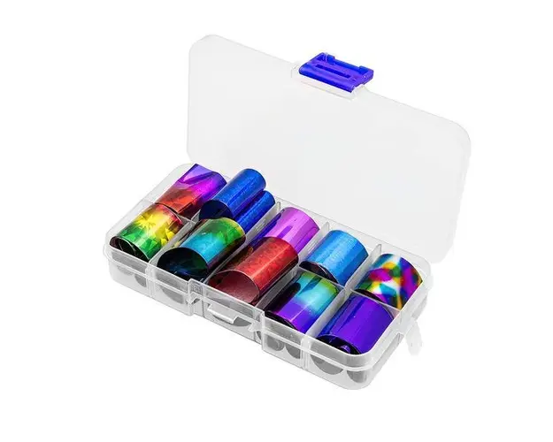 Folie de transfer unghii - Color, set 10 buc