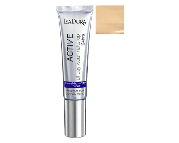 Fond de Ten - Active All Day Wear Make-Up Isadora 35 ml, nuanta 12 Light Honey