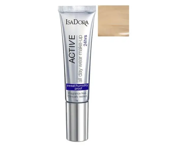 Fond de Ten - Active All Day Wear Make-Up Isadora 35 ml, nuanta 14 Sand