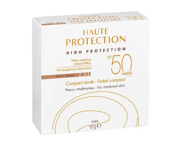 Fond de ten compact pentru protectie solara cu SPF 50+ Nuanta Dore, Avene, 10 g