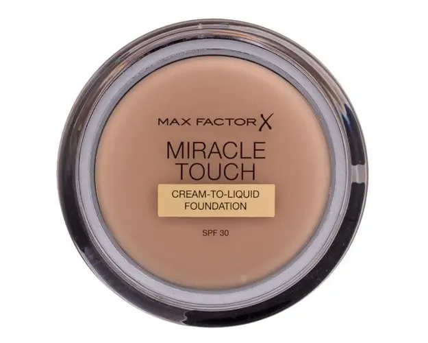 Fond de Ten Crema cu SPF 30 - Max Factor Miracle Touch Cream to Liquid Foundation, nuanta 060 Sand, 11,5 g