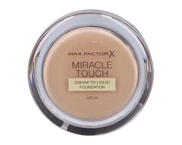 Fond de Ten Crema cu SPF 30 - Max Factor Miracle Touch Cream to Liquid Foundation, nuanta 080 Bronze, 11,5 g