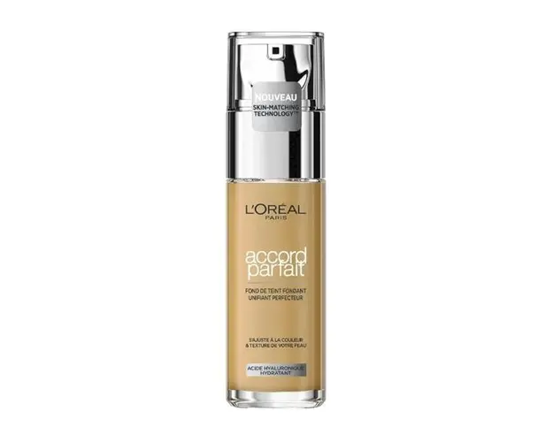 Fond de Ten Infuzat cu Acid Hialuronic - L&#039;Oreal Paris Accord Parfait Maquillaje Acabado Modulare, nuanta 3.D/W, 30 ml